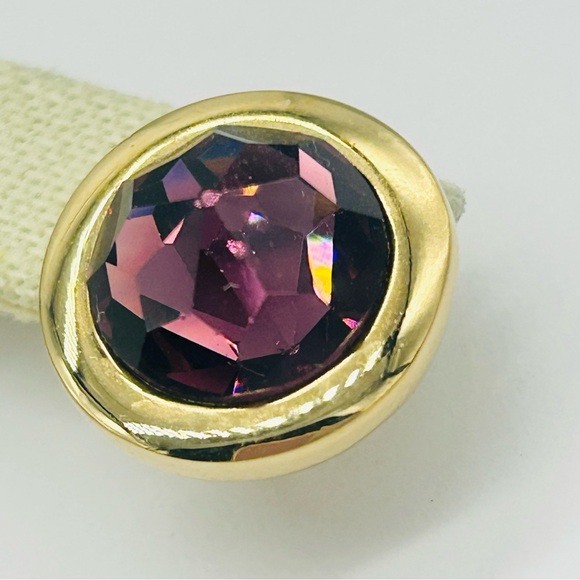 Swarovski Crystal Purple Earrings - Picture 2 of 4